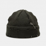 Nauja žieminė Harajuku Y2k pupytės, megztos kepuraitės, moteri&scaron;kos mados, &scaron;iltos storos gorro vyri&scaron;kos hip-hop dėtuvės kaukolės kepuraitės trumpos kepurės unisex pagrindinė kepurė 54-59cm kava
