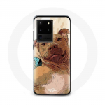 Coque pour Samsung Galaxy S20 Ultra American Pit Bull Terrier Marron