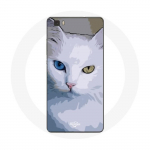 Coque pour Huawei P8 Turc de van Chat oeil bleu et oeil jaune