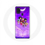 Coque pour Samsung Galaxy A21S BTS TinyTAN Animation Affiche RM Jin Suga J-Hope Jimin Jungkook Et V Zero O&rsquo;Clock