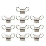 10 vnt. Nerūdijančio plieno karoliukų kam&scaron;tis mini spyruokliniai spaustukai Creative Bead Line galiniai užsegimai papuo&scaron;alai, kad priedai būtų patvarūs S