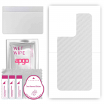 apgo Protective Skin Sticker for the back compatible with Oppo Reno8, Wrap Film, Foil, Vinyl - Pattern Transparent Carbon