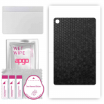 apgo skin sticker film foil vinyl for the BACK compatible with ZTE Grand X View 4, scratch-resistant, easy to install - Black Honeycomb