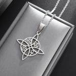 Klasikiniai Odin Trinity &Scaron;iaurės runų abėcėlės nerūdijančio plieno pakabukai vyrams Amulet Witch Keltų mazgų papuo&scaron;alai