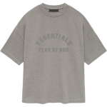 Fear of God Essentials Heavy trumpomis rankovėmis mar&scaron;kinėliai, pilki, vyri&scaron;ki vir&scaron;utiniai drabužiai 125SU242001F M
