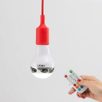 Ampoule enceinte avec lumi&egrave;re multicouleur Bluetooth t&eacute;l&eacute;command&eacute;e