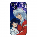 Juodas TPU dėklas Samsung galaxy S22 S20 S21 FE PLUS ultra+S10 E lite galinis dangtelis yashahime Inuyasha Samsung S21 PLUS