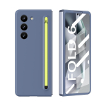 Samsung Galaxy Z Fold 6 5 4 3 dėklas, odai draugi&scaron;kas matinis sulankstomo ekrano apsauginis stiklas, grūdintas stiklas, liečiamas ra&scaron;iklis, smūgiams atsparus dangtelis For Galaxy Z Fold 5 mėlyna