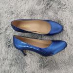 Moteri&scaron;kos pompos Mados Seksualūs smailūs pir&scaron;tai Auk&scaron;takulniai biuro stiletas 5 cm žemakulniai moteri&scaron;ki patogūs vakarėliui raudoni vestuviniai batai 38 mėlyna
