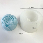 3D Rožės Žvakė Silikoninė Forma Bijūnų Gėlių Žvakė Aromaterapija Gipso Muilo Derva Gimtadienio Vestuvių Dovanos Namų dekoras M