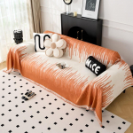 sofos užvalkalas Home &Scaron;enilinis Gradientinis Sofos Kilimėlis Mesti Antklodės Visų sezonų Kempingas Piknikas Antklodė Užvalkalas Sofos Užvalkalas 180x130cm