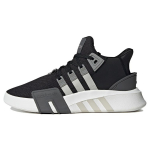 Adidas Originals Eqt Bask Adv Medžiaginiai Sportiniai Universalūs Neslystantys Patvarūs Vidutinio Auk&scaron;čio Laisvalaikio Batai Unisex Laisvalaikio Batai Juodi Balti ID0548