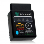 Automobilio OBD2 skaitytuvas Elm327 V1.5 Klaidų kodų skaitytuvas OBDII Diagnostikos įrankis Bluetooth 5.1 Automobilio testeris iOS Android Symbian Windows X2P2 juoda