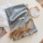 Naujas žieminis &scaron;iltas ka&scaron;myro &scaron;alikas moterims, madingas, vienspalvis, storas, kaip antklodė, pa&scaron;mina skara, &scaron;alis, moteri&scaron;kas bufanda, echarpe, foulard