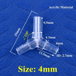 10 vnt / partijos 4 ~ 12 mm plastikinė 120&deg; Y tipo tri&scaron;akio jungtis akvariumo bako adapteris oro siurblys suskystintų dujų nukreipėjas sodo vandens pagodos žarnos jungtis 4mm Flat Mouth(10 Pieces)