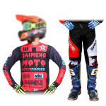 motokroso pavarų komplektas vaikams 4 5 6 7 8 9 10 11 12 13 metų Jaunimas vaikas Motociklas berniukas Mergaitė Jersey Pant Kits lenktyninis kostiumas Visureigis Enduro MX MTB L-24