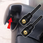 2 VNT. Juodi automobilio galinio stiklo valytuvo purk&scaron;tukai VW Golf Mk4 2000 2001 2002 2003 3B9955985A 3B9 955 985 A Nauji