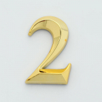 1vnt Auk&scaron;tis 5cm Auksinis namų lipdukas Adreso durų etiketė Auksinis Modernaus namo numeris 3