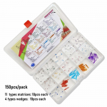 1 pakelis (150vnt/pak) Dentalinės skaidrios matricos BT Skaidrios matricos Priekiniai Galiniai Prigludimas Bioclear Dantys Molinis Lankas Klasės Restauracija Juodasis Trikampis 1 pack