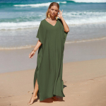 Bohemian Maxi Beach Cover-Up chalatas &ndash; laisvi, didelio dydžio (RMZ01) One Size, RMZ01-3