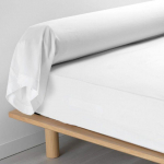 Taie de traversin - Blanc - 85x185 cm - Percale de coton - Toucher doux - Qualit&eacute; OEKO-TEX balta