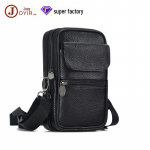 Vyri&scaron;ka natūralios odos kurjerio ir juosmens krep&scaron;ys - daugiafunkcinė karvės odos piniginė lauko sportui ir verslui 6041 juoda