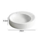 Keraminės vakarienės plok&scaron;telės restoranas apskrito storos sriubos plok&scaron;telės salotų plok&scaron;telė Dessert indų užkandžių patiekalų makaronų plok&scaron;telės kietos spalvos stalvir&scaron;iai