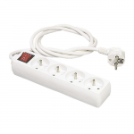 4 lizdų blokas 2 kontaktų + įžeminimas su jungikliu Itc 308305