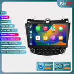Ossuret Carplay AI balsu Android automobilio radijas GPS navigacija Honda ACCORD 7 2003 - 2007 Multimedia RDS BT USB DVR AHD kamera I&scaron;manusis ekranas P3CP 4Core 2G 64G AI