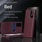 Su &bdquo;BOX Smart View&ldquo; &bdquo;Windows Wallet Flip&ldquo; dėklu, skirtu &bdquo;Samsung Galaxy S25/S24/S23/S22 Ultra Plus Card Pocket&ldquo; smūgiams atspariu dangteliu For Galaxy S24Ultra&With Packet Box