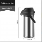 Kompakti&scaron;kas nerūdijančio plieno presuojamo tipo termosas su integruotu oro slėgiu Stainless Steel Integrated Air Pressure Pot