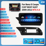 Ossuret Android 13 I&scaron;manioji automobilio radijo sistema Carplay 4G Mercedes Benz E-Class C207 W207 A207 NTG 4.0 4.5 5.0 2 Durų Autoradio Pagrindinis įrenginys 4W 4G 32G AI