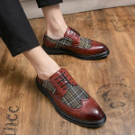 Brogue batai vyrams klasikiniai formalūs odiniai briti&scaron;ko stiliaus batai vyri&scaron;ki didelio dydžio 48 madingi verslo batai japių vyri&scaron;ki puo&scaron;nūs batai 45 vyno raudonos spalvos