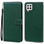 M22 dėklas Samsung Galaxy M22 dėklas Smūgiams atsparus odinis piniginės tipo atverčiamas dėklas Samsung M22 M 22 SM-M225FV dėklas Mink&scaron;tas silikoninis dangtelis For Samsung M22 tamsiai žalia spalva