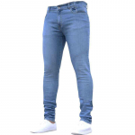 Vienspalviai Madingi Vyri&scaron;ki Laisvalaikio Kelnės Tamprios Džinsai Siauri Darbinės Kelnės Vyri&scaron;kos Plautos Slim Fit Užsegamos Džinsai Vyri&scaron;ki Drabužiai L tamsiai mėlyna spalva