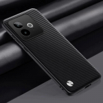 Dėklas Realme GT 7T Paprastas PU odos matinis silikoninis TPU apsauginis dangtelis Realme GT7 T GT7T Smūgiams atsparus kietas rėmelis Realme GT7 matinė juoda spalva