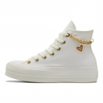 Converse Chuck Taylor All Star Auk&scaron;ti Valentino diena 2023 Moteri&scaron;ki kedai Kreminis Egrets Taupyklės Geltonas A04453C 36