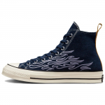 Converse Chuck 70 High Workwear Denim Flame Unisex Sportbačiai Mėlyni A05191C 45