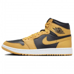Air Jordan 1 High Golf Pollen Unisex Sportbačiai Geltoni Juodi Balti DQ0660-700 43 black
