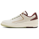 Air Jordan 2 Retro Low Drakono Metų Vyri&scaron;ki Sportbačiai Kreminiai Sail Kedro FJ3468-100 40.5