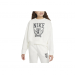 Nike Sportswear raidžių ir skaičių apvalios apykaklės laisvalaikio ilgomis rankovėmis džemperis Vaikams džemperis Baltas FZ4722-133 M