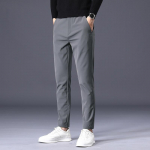 Vyri&scaron;kos kelnaitės Verslo Stretch Slim Fit elastiniu juosmeniu Jogger Korėjos klasikinės vyri&scaron;kos kelnės 38 pilka