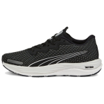 Puma Velocity Nitro 2 Lengvas At&scaron;okantis Audinys Neslystantis Patvarus Kvėpuojantis Žemi Kasdieniai Bėgimo Bateliai Unisex Sportbačiai Juodi Balti 376918-01 36
