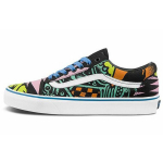 Vans Old Skool serijos Retro laisvalaikio grafiti žemi teniso bateliai Unisex sportbačiai Juodi daugiaspalviai VN0A5AO9452 37