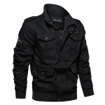 Vyri&scaron;ka pavasario ir rudens didelio dydžio striukė Vyri&scaron;ka daugia ki&scaron;enių įrankinė lauko laisvalaikio laisva striukė 6XL juoda