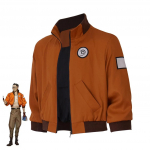 Disco Elysium Kim Kitsuragi Cosplay Kostiumas Paltas Jokių paliaubų su furijomis Kim Kitsuragi &Scaron;varkas Suaugusiųjų Vir&scaron;utinis drabužis Helovino Apranga 3XL 65-70kg smėlis