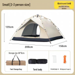 Žieminė ne&scaron;iojama automatinė kempingo palapinė 3-4 asmenims, pastorinta ir neper&scaron;lampama Single Tent