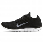 Nike Free 4.0 Flyknit 'Juodos Baltos Pilkos' Sportbačiai 631053-001 44.5