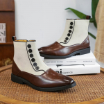 Madingi vyri&scaron;ki batai Originalūs &scaron;oninis užtrauktukas Sagtis Chelsea batai Briti&scaron;ki Retro Džentelmeno Antiveliūriniai batai Dydis 38-46 Vyri&scaron;ki batai 38