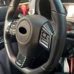 Automobilių priedai, skirti Subaru WRX STi 2016- anglies pluo&scaron;tu spausdinta vidinė vairo apdailos dangtelio apdaila 3vnt